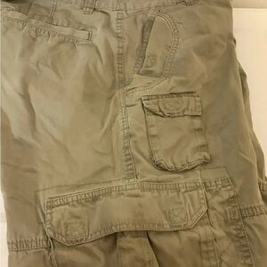 Gioberti Shorts Mens Sz 32 Khaki Beige Brown Cargo Pants